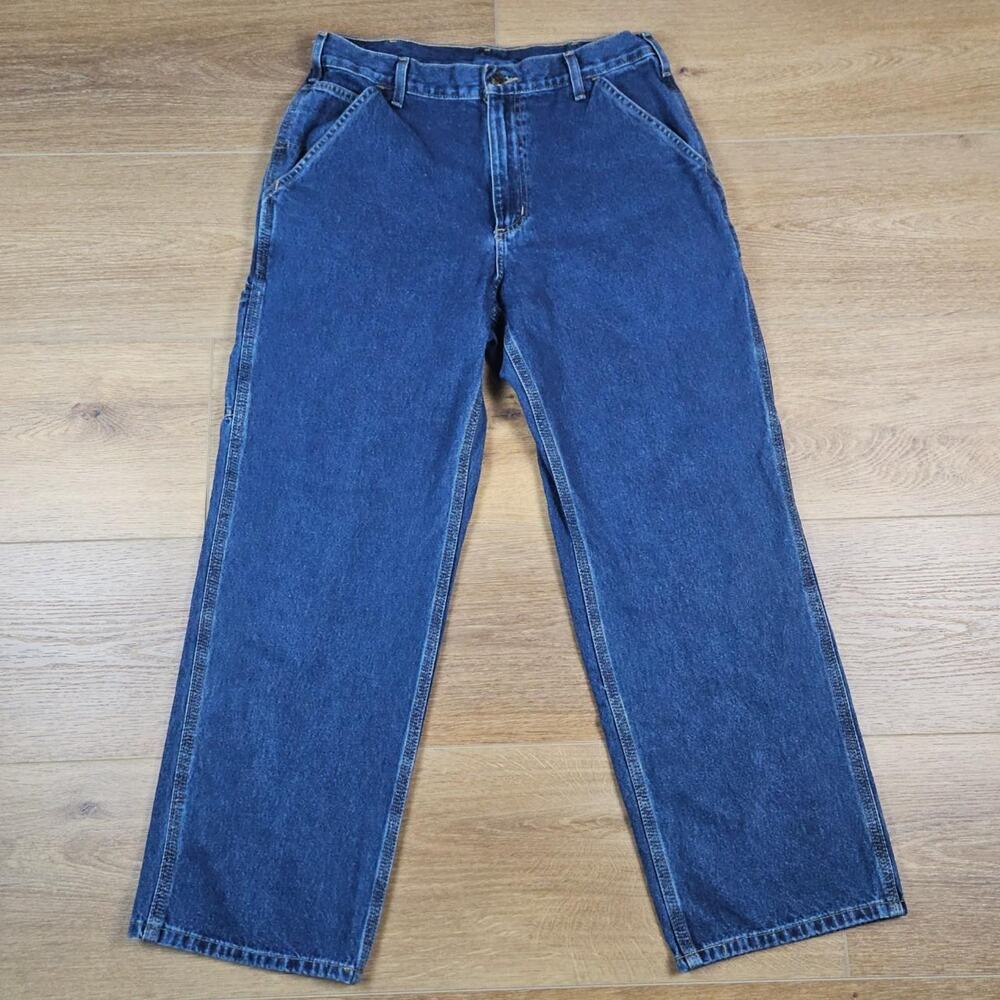 Carhartt B13 DPS Loose Fit Carpenter Jeans (34x30) Blue Denim